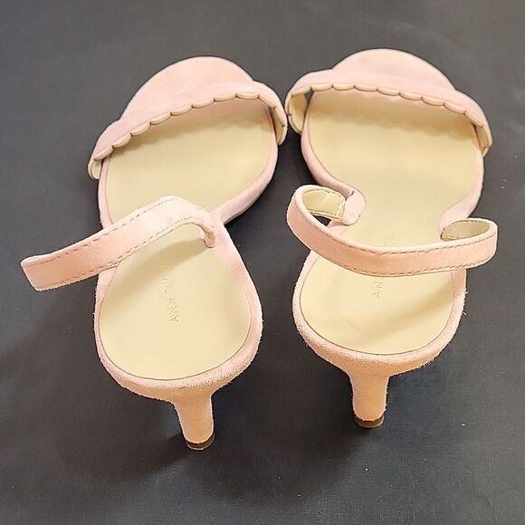 ANN TAYLOR ONE BAND BACK ANKLE STRAP OPEN TOE LOW HEEL SANDAL - Picture 10 of 12